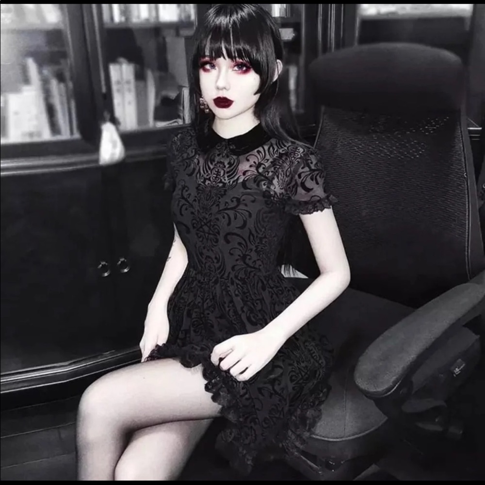 Gothic velvet style dress